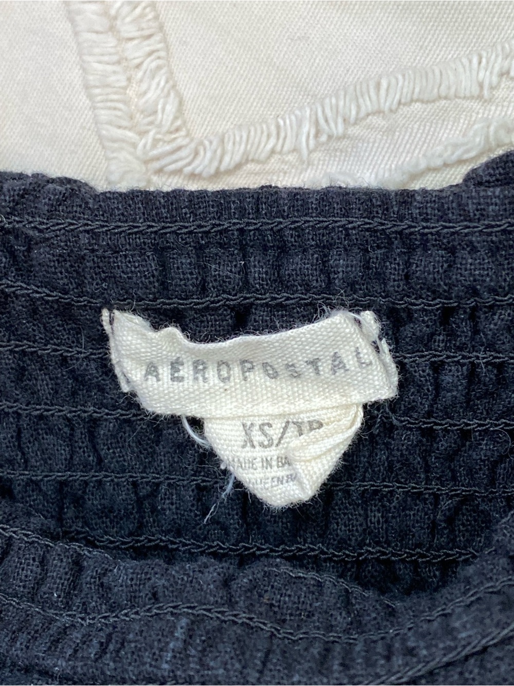 Aeropostale Black Smocked Ruffle Camisole - Picture 4 of 6